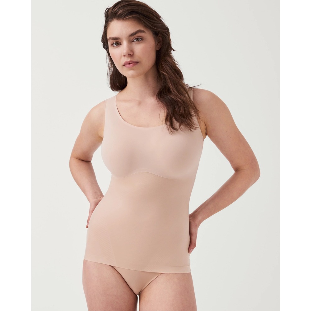 SPANX SPANXshape Invisible Tank Nude Seamless Shapewear Cami M